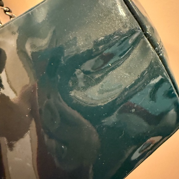 Coach Dark Green Patent Leather Tote Bag 2011 18770 - Picture 7 of 10